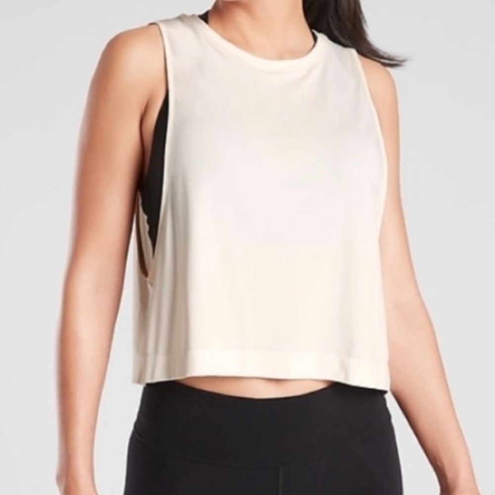 Athleta Mineral Wash Crop Top